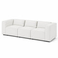 Canapé 3 places en cuir synthétique Blanc