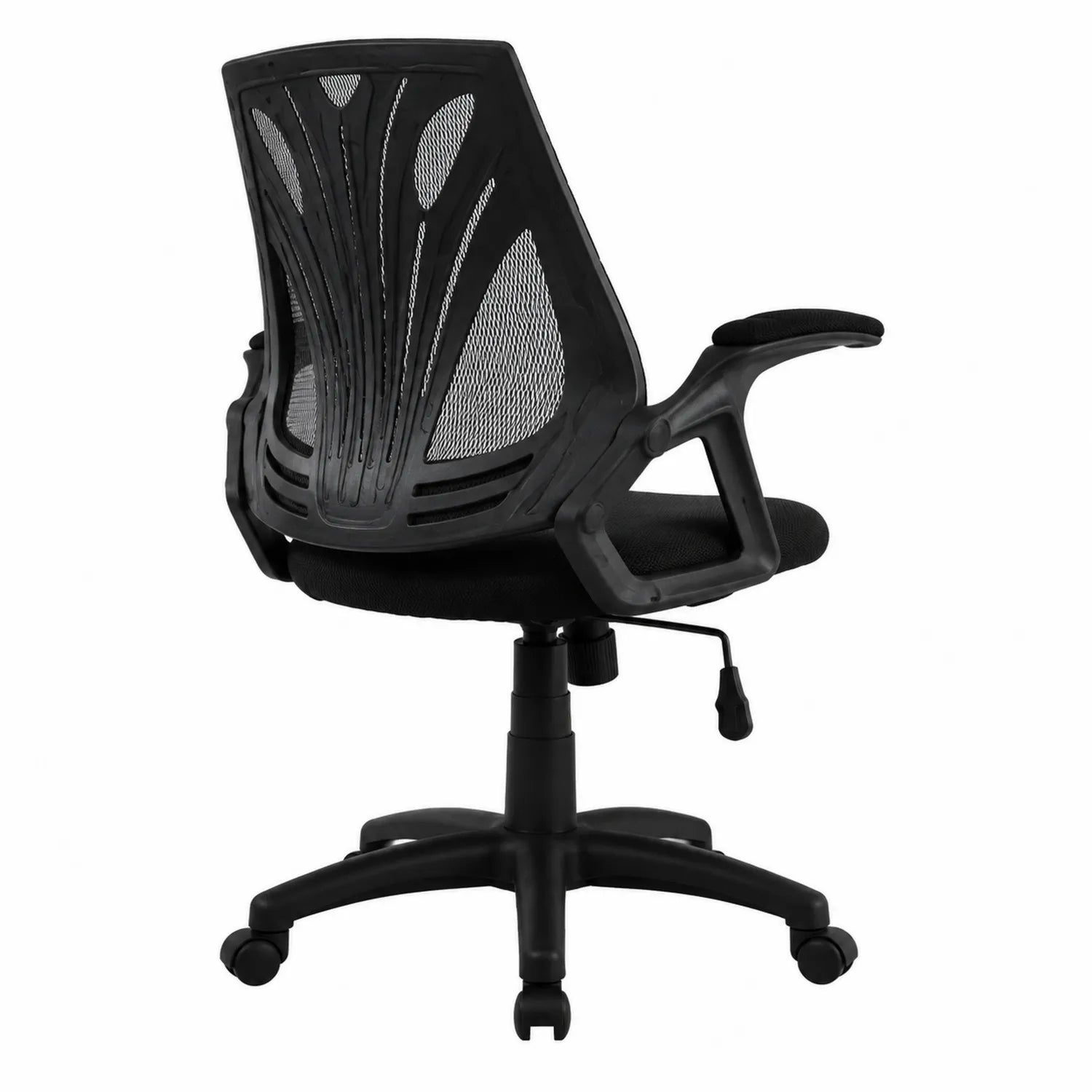 Chaise de bureau en maille noir réglable avec dossier