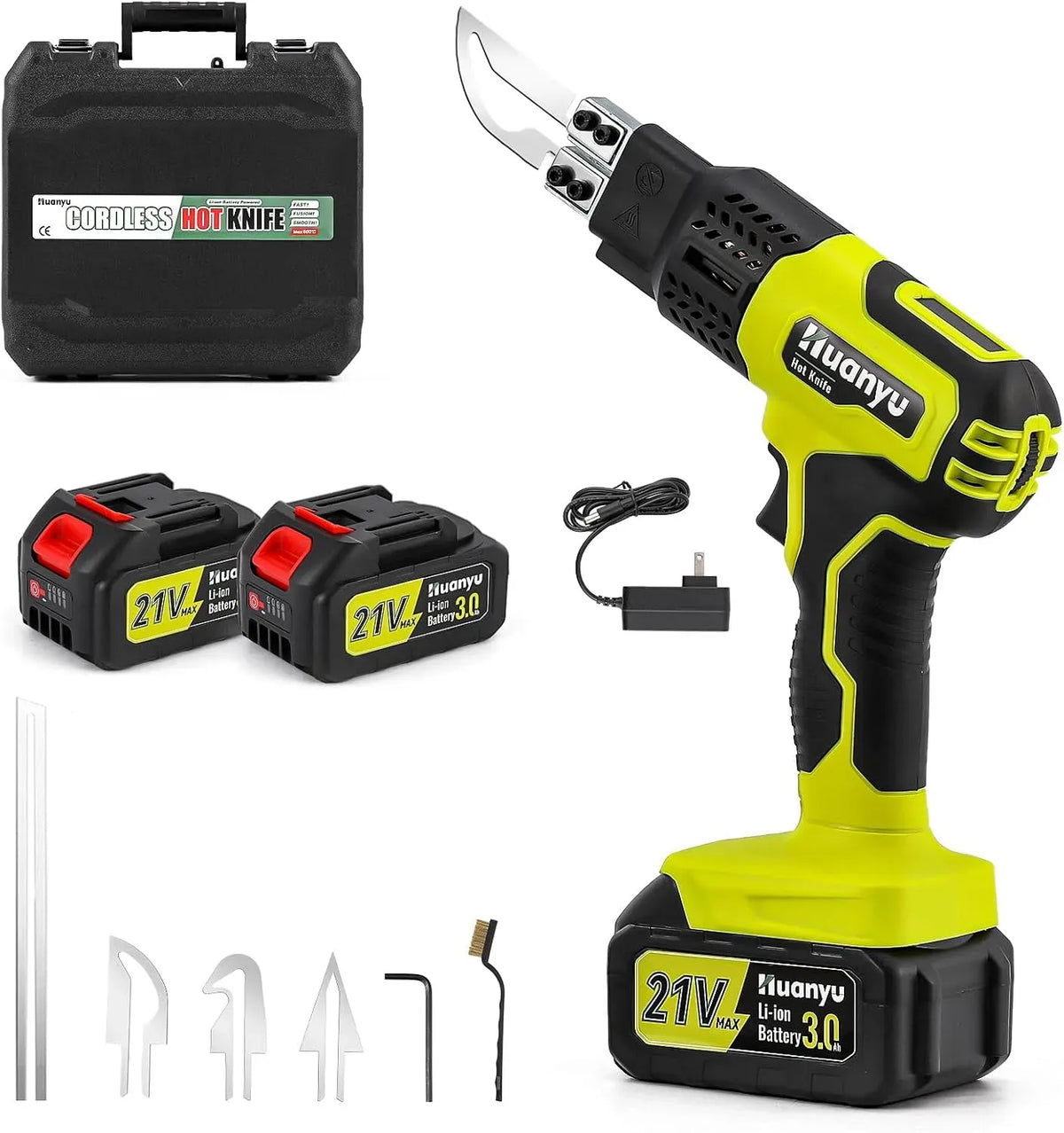 3.0Ah Couteau, 100 W, fonction chauffante, sans fil, pour l'éponge Tissu KT Board Fibre