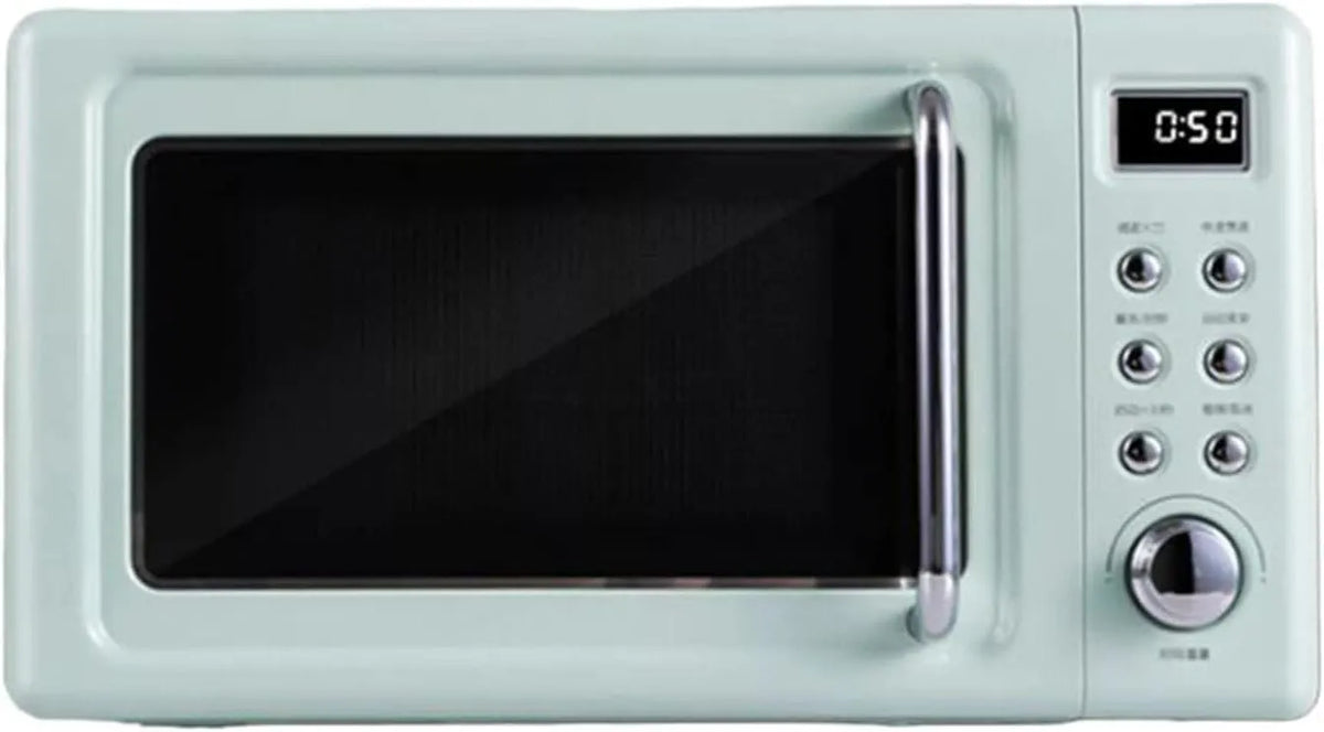 Micro-ondes, 700 W, vert, 6 réglages de Cuisson, Commande rotative, Compact, Four à Micro-Ondes de comptoir Nostalgia Classic Retro 700 W avec
