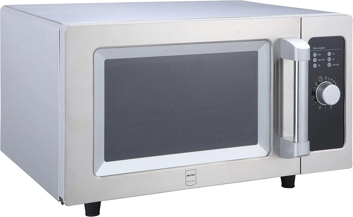 Micro-ondes GMW1125-K, 51.1 x 43 x 31.1 cm, 25 L, 1000 W, minuteur, acier inoxydable, four micro-ondes, argenté, Minuterie à Bouton Rotatif, Commande