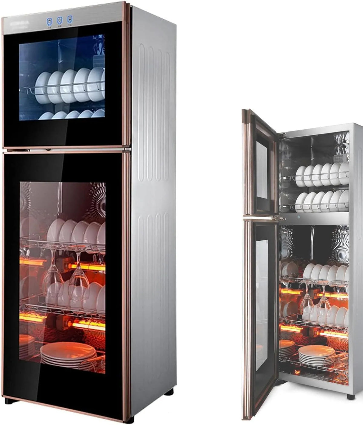 138l/168l/198l armoire UV de nettoyage et désinfection, 42 × 36.5 × 119cm, 198 L, 138 l, 168 l, 119 cm, acier inoxydable