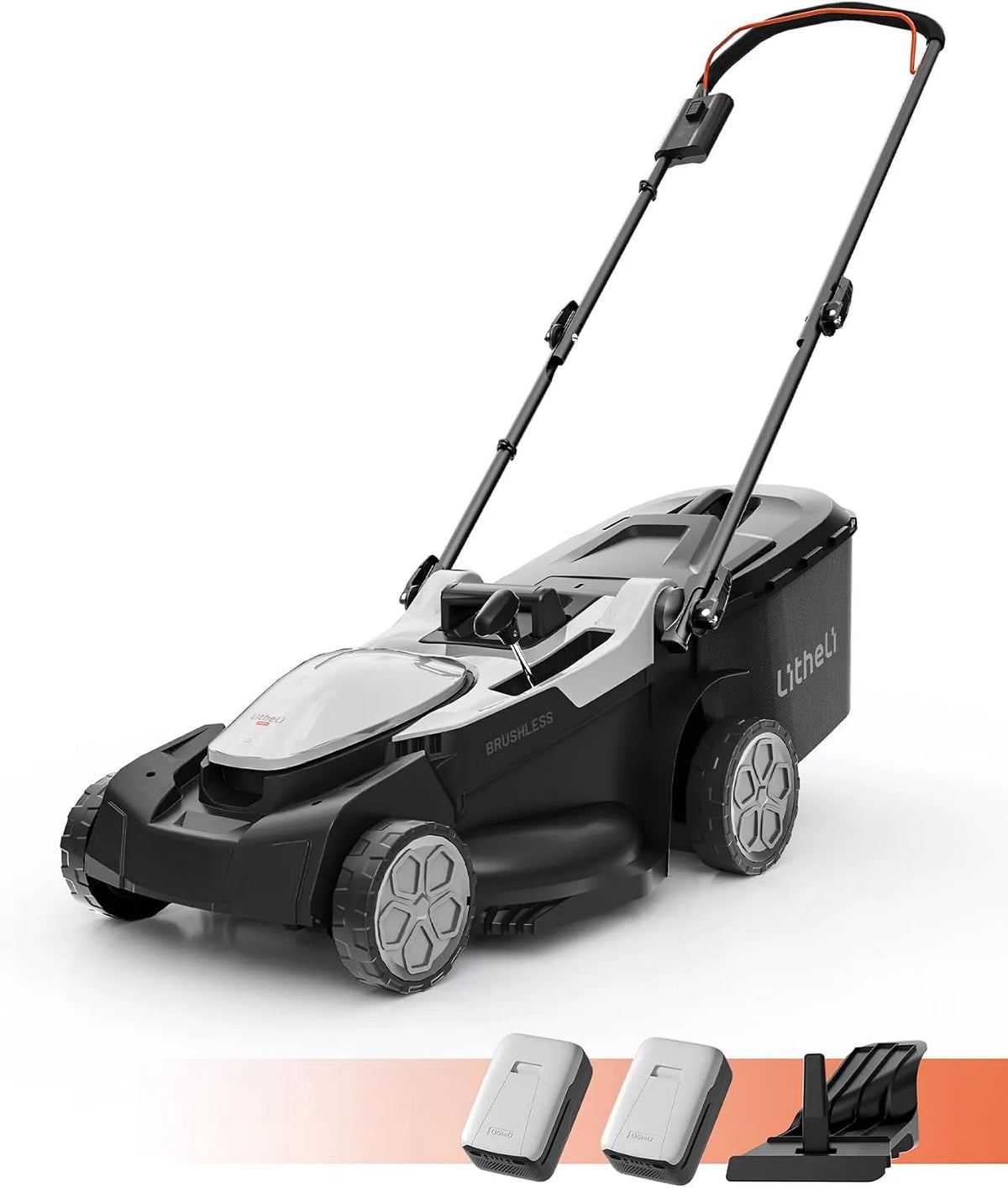 4.0Ah 25-75mm Moteur, 43cm, 40 L, 20 V, 43 cm, 75 mm, 500 m, sans fil, pour Pelouses jusqu'à 500m²