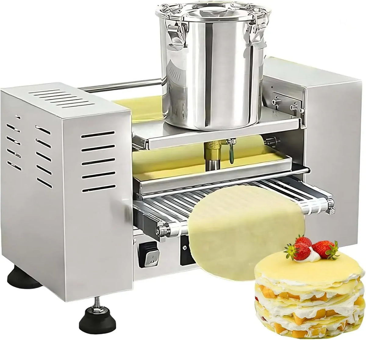 0.4-1.2mm 9in Machine à Crêpes, Moteur, 2800 W, 1.2 mm, pour Mille Crêpe et Pancake Skin