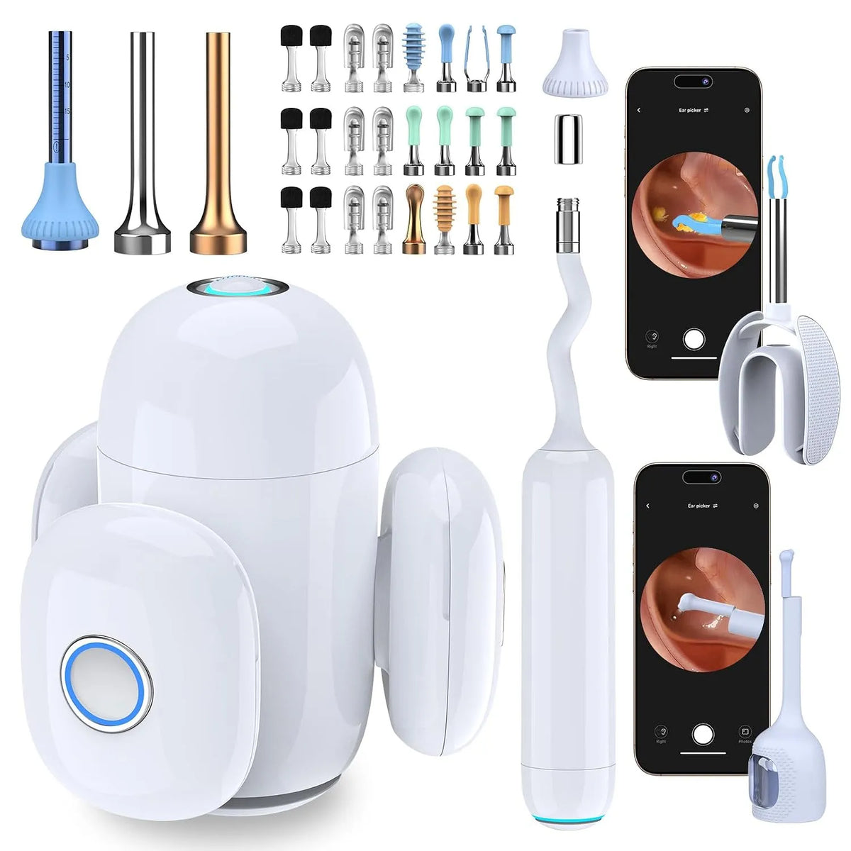 10MP Caméra, 3.1 mm, Otoscope, Flexible, Vidéo HD Caméra Oreille Flexible 3