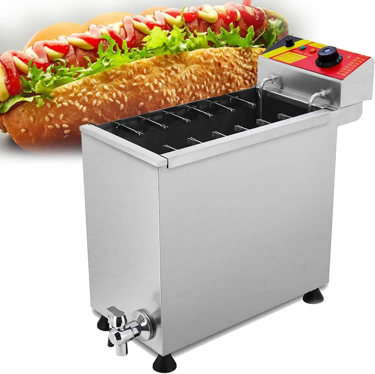 25l/6.6gal Machine à Frire, 3000 W, 25 l, professionnel, restaurant, pour Le Restaurant, RayGenius