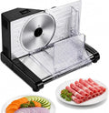 0-18mm idéale pour préparer pain, Épaisseur réglable pour des tranches précises, pour Coupe-Aliments Compacte pour Cuisine, Électrique Pliable 120W
