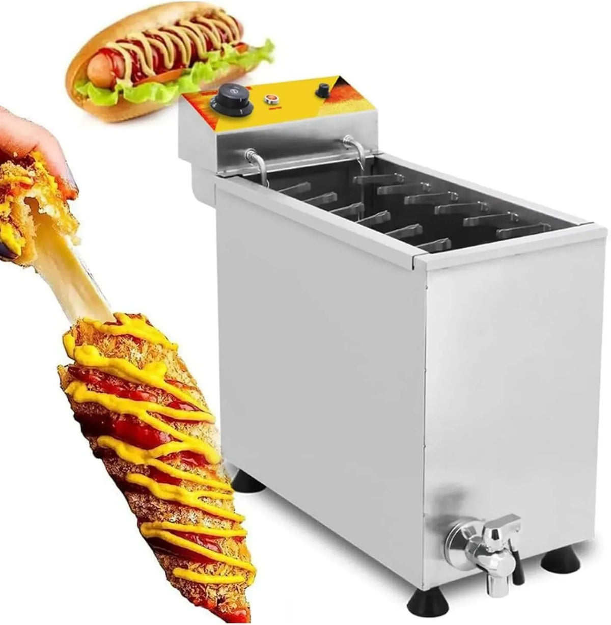 Machine à Hot-Dogs, Stable, 25 L, restaurant, commerce, pour Corn Dogs