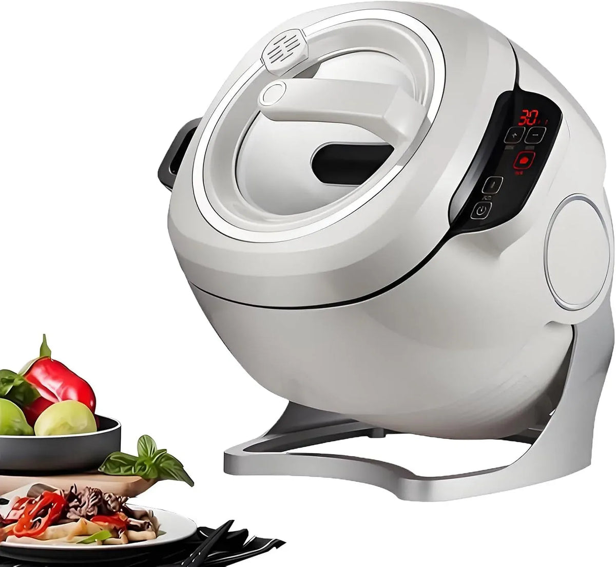 110V/1000W Portable, 6 L, 1000 W, 110 V, tactile, effet 3D, fonction chauffante, pour Les Sautés
